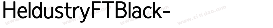 HeldustryFTBlack字体转换