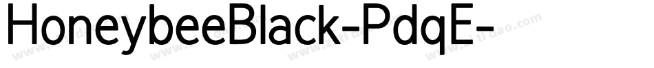 HoneybeeBlack-PdqE字体转换