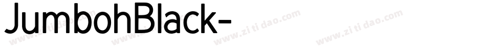 JumbohBlack字体转换