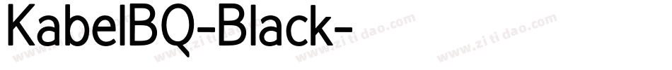 KabelBQ-Black字体转换