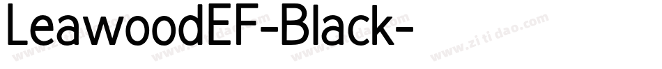 LeawoodEF-Black字体转换
