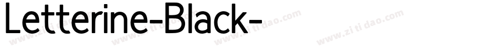 Letterine-Black字体转换