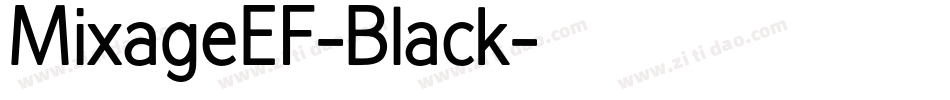 MixageEF-Black字体转换