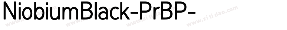 NiobiumBlack-PrBP字体转换