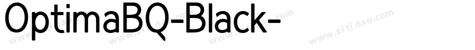 OptimaBQ-Black字体转换