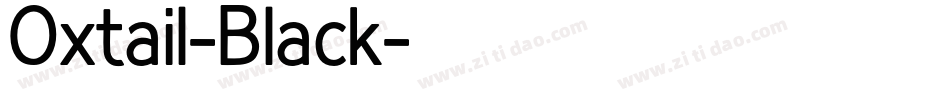 Oxtail-Black字体转换