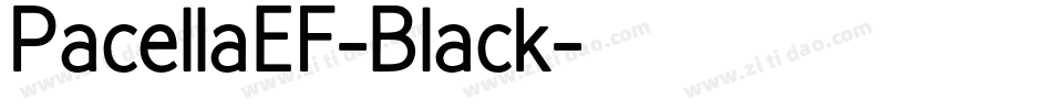 PacellaEF-Black字体转换