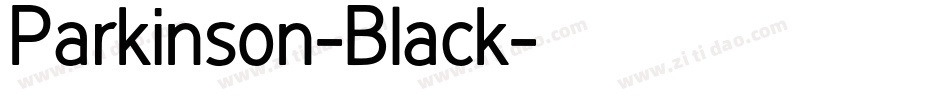 Parkinson-Black字体转换