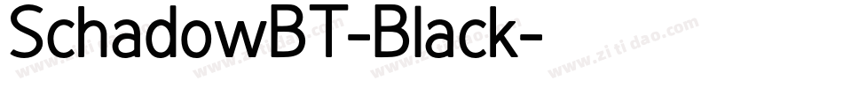 SchadowBT-Black字体转换