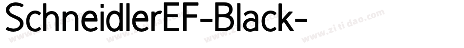 SchneidlerEF-Black字体转换