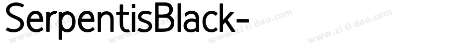 SerpentisBlack字体转换