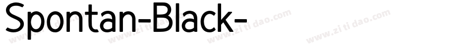 Spontan-Black字体转换