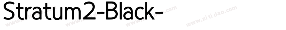 Stratum2-Black字体转换