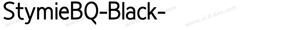 StymieBQ-Black字体转换