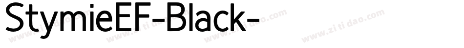 StymieEF-Black字体转换