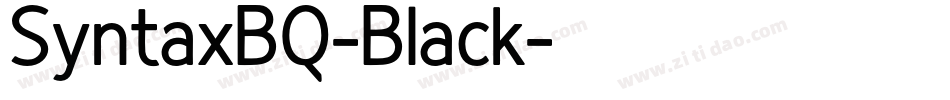 SyntaxBQ-Black字体转换
