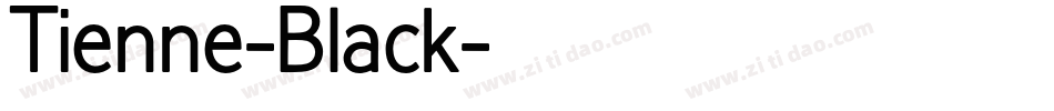 Tienne-Black字体转换