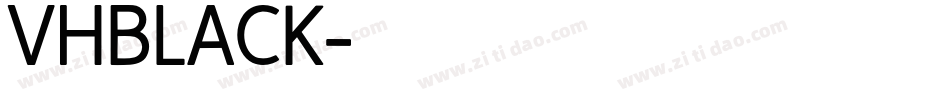 VHBLACK字体转换
