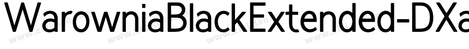 WarowniaBlackExtended-DXaR字体转换
