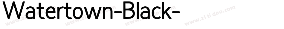 Watertown-Black字体转换