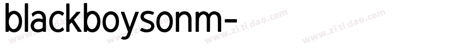 blackboysonm字体转换