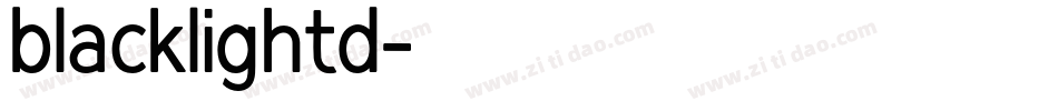 blacklightd字体转换