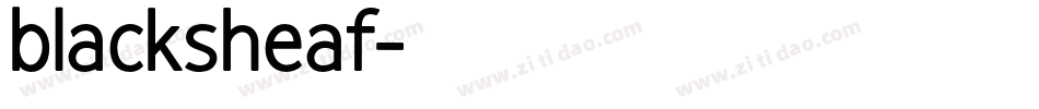 blacksheaf字体转换