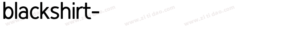 blackshirt字体转换