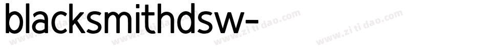 blacksmithdsw字体转换