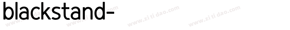 blackstand字体转换