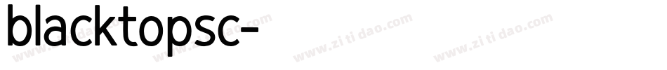 blacktopsc字体转换