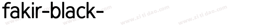 fakir-black字体转换