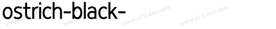 ostrich-black字体转换
