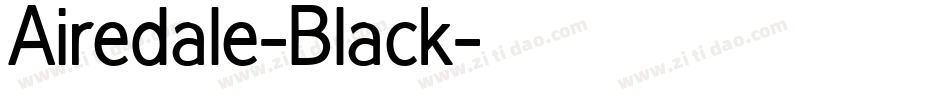 Airedale-Black字体转换