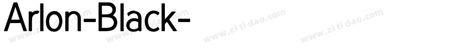 Arlon-Black字体转换