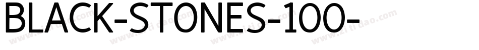 BLACK-STONES-100字体转换