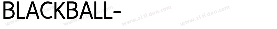BLACKBALL字体转换
