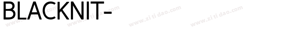 BLACKNIT字体转换