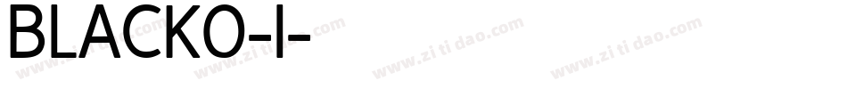 BLACKO-I字体转换