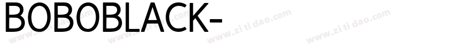 BOBOBLACK字体转换
