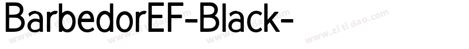 BarbedorEF-Black字体转换