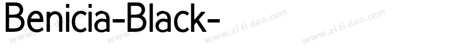 Benicia-Black字体转换