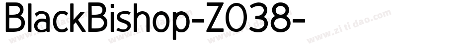 BlackBishop-Z038字体转换