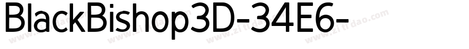 BlackBishop3D-34E6字体转换
