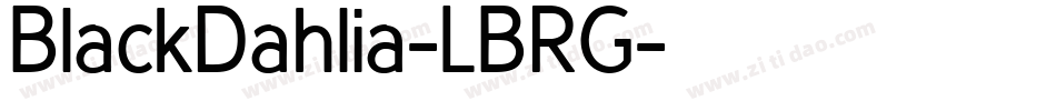 BlackDahlia-LBRG字体转换