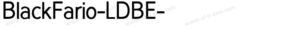 BlackFario-LDBE字体转换