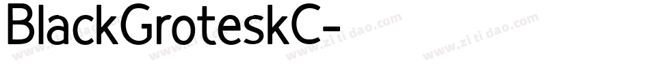 BlackGroteskC字体转换
