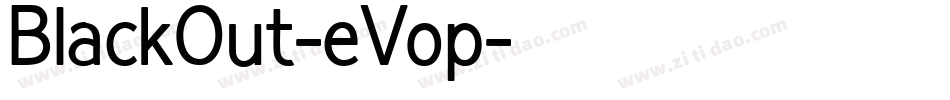 BlackOut-eVop字体转换