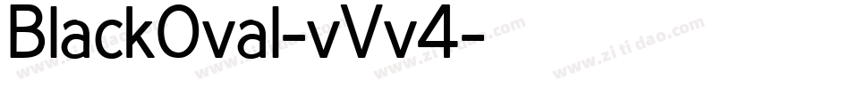 BlackOval-vVv4字体转换