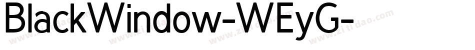 BlackWindow-WEyG字体转换